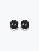 Legundary Custom KTM ADV 890 Rotex Front Wheel Slider black silver CNC aluminium axle fork protection guard