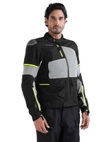 Royal Enfield Crossroader V2 Grey Neon Class A riding jacket