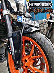 Hyperrider Front Number Plate Holder for KTM Duke 125 Front Fender Mount Bracket