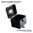 Auto Engina 42L Aluminium Top Box for Honda H'ness CB 350 with Quick Release Base Plate, Inner Bag and Backrest in Black
