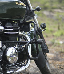 Moto Torque heavy duty crash guard V2 for Honda H’ness CB350 with protective sliders and engine protection