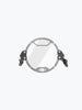 Legundary Custom Hness Oculus headlight shield black mild steel headlight guard protector Honda CB350