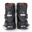 BBG RidePro black leather motorcycle riding boots with TPU protection