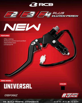 RCB 01BP066Z black aluminium left-hand cable clutch perch assemblyv