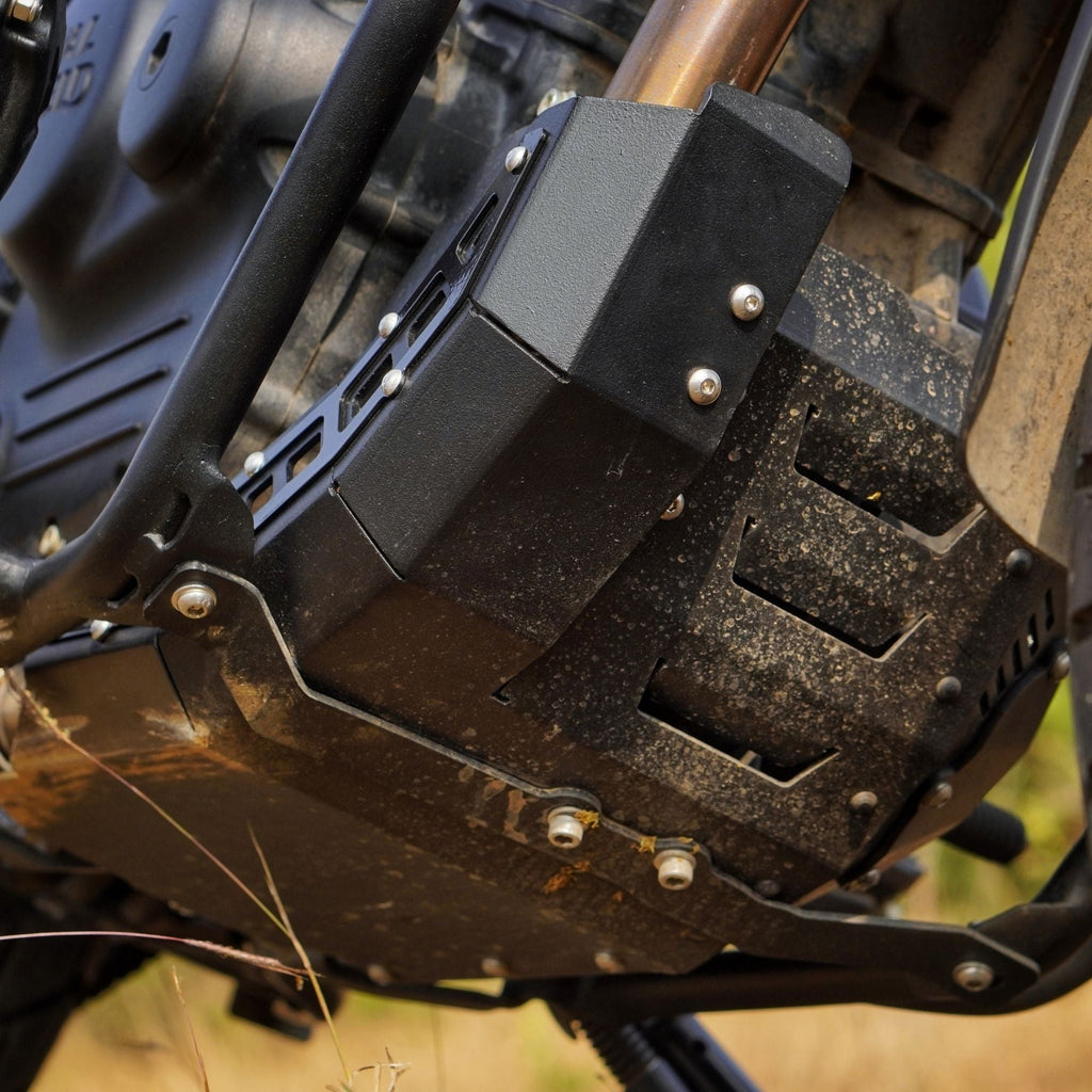 Auto Engina Black Aluminium Bash Plate for Royal Enfield Guerrilla 450 Engine and Underbody Protection