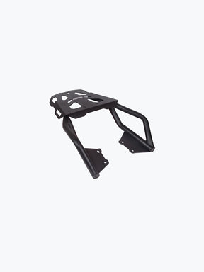 Legundary Custom Gopher luggage carrier for Royal Enfield Hunter 350 black mild steel touring support