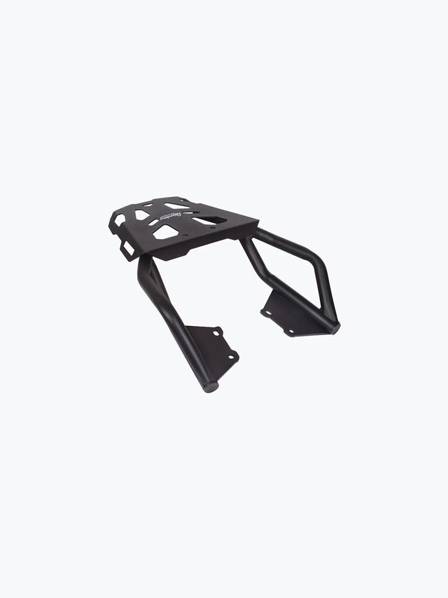 Legundary Custom Gopher luggage carrier for Royal Enfield Hunter 350 black mild steel touring support