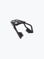 Legundary Custom Gopher luggage carrier for Royal Enfield Hunter 350 black mild steel touring support