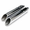 Bycology Rhino Racing Touring Exhaust with polished chrome finish and slash-cut outlets for Royal Enfield Super Meteor 650