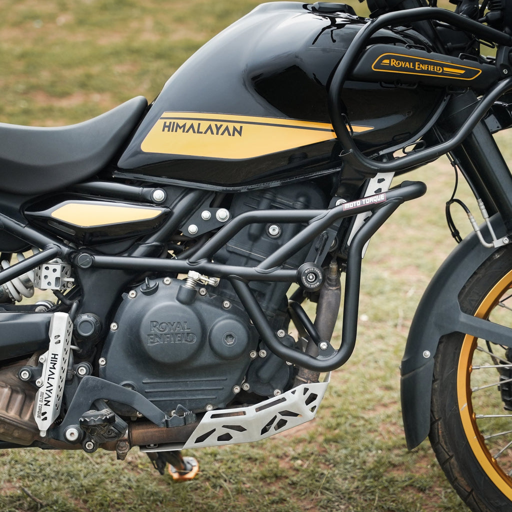Mototorque Panther crash guard Royal Enfield Himalayan 450 engine protection with sliders