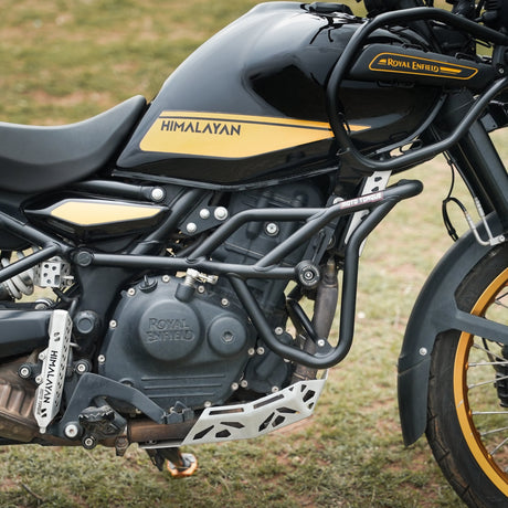 Mototorque Panther crash guard Royal Enfield Himalayan 450 engine protection with sliders