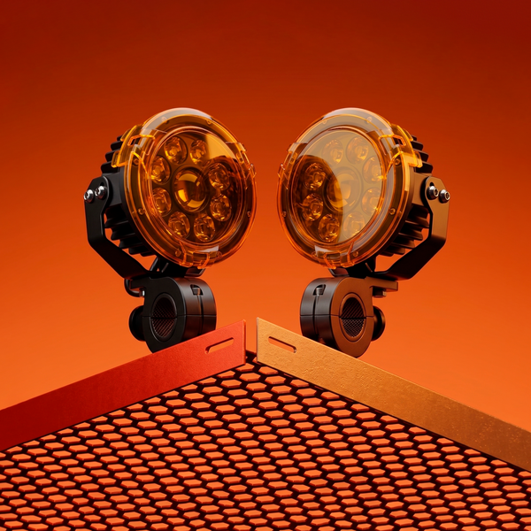 LGP DK-90S 170W LED spotlight with yellow filter for bike and car waterproof auxiliary fog light dual beam