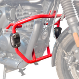 Auto Engina Crash Leg Guard for Royal Enfield Hunter 350 27mm 22mm Mild Steel Gloss Black with Sliders