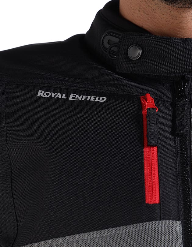 Royal Enfield Crossroader V2 Grey Neon Class A riding jacket