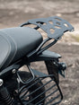 Legundary Custom Gopher luggage carrier black & silver installed on Hero Mavrick 440 rear