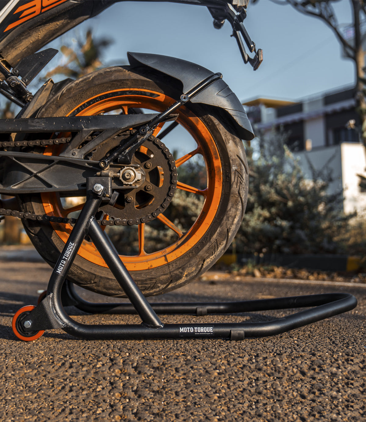 Moto Torque Black Motorcycle Paddock Stand