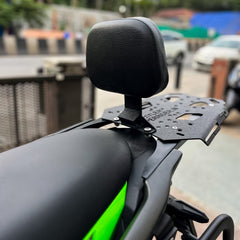 Hyperrider Universal Motorcycle Backrest with Helmet Lock for Touring Bikes