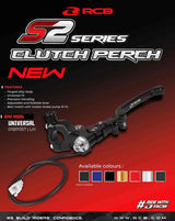 RCB S2 forged adjustable clutch lever perch LH titanium 01BP057T