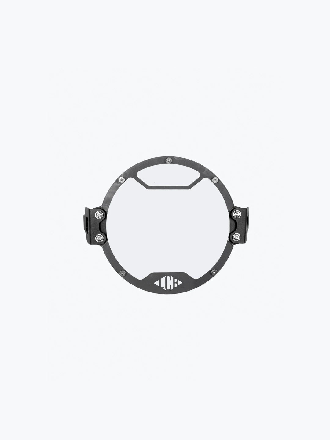 Legendary Custom Interceptor 650 oculus headlight shield black mild steel guard