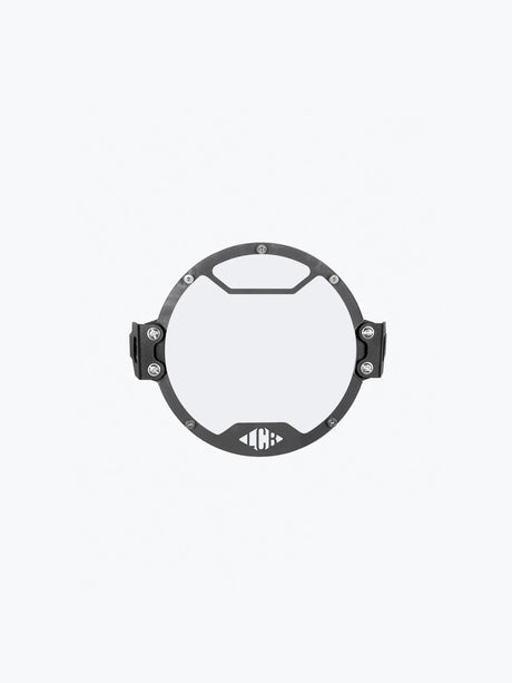 Legendary Custom Interceptor 650 oculus headlight shield black mild steel guard