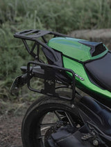 Legundary Custom Poseidon Saddle Stay with Carrier for Bajaj Dominar 400 Black Mild Steel Touring Luggage Setup