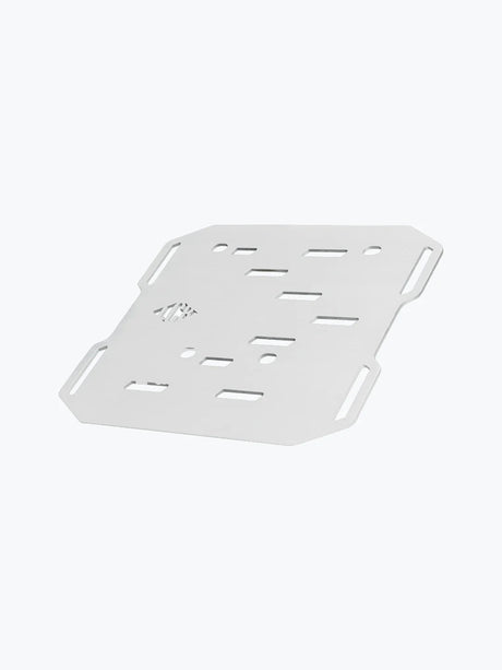 Legundary Custom Taurus Carrier Plate for Royal Enfield Super Meteor 650 silver aluminium luggage mount