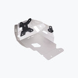 Legundary Custom BMW F900GS vambrace bash plate aluminium silver engine sump guard skid plate