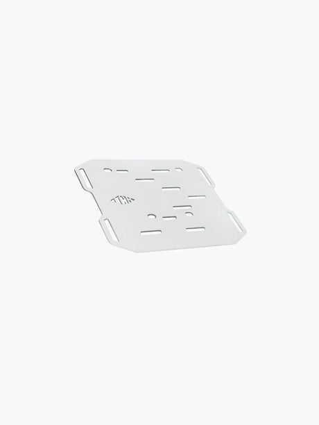 Legundary Custom Taurus Carrier Plate for Royal Enfield Super Meteor 650 silver aluminium luggage mount