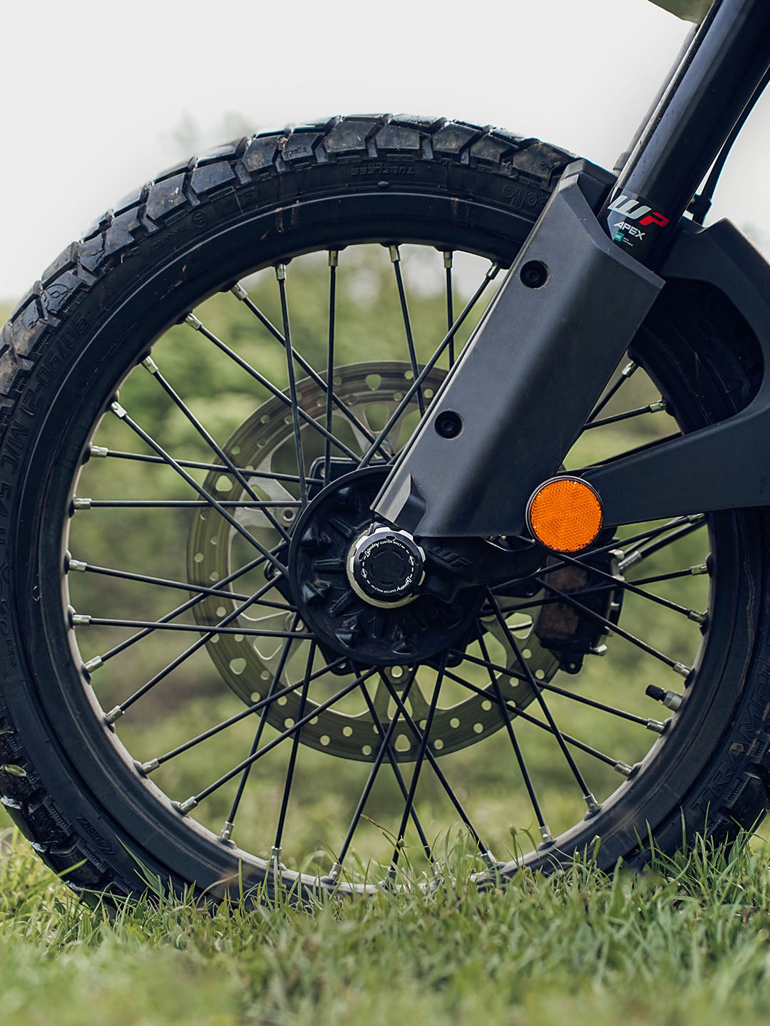 Legundary Custom KTM ADV 390 2025 rotex front wheel slider aluminium black silver axle fork protector