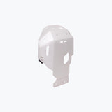 Legundary Custom BMW F900GS vambrace bash plate aluminium silver engine sump guard skid plate