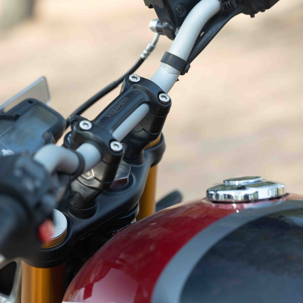 Hyperrider Handlebar Riser for Triumph Scrambler 400 X ergonomic handlebar upgrade
