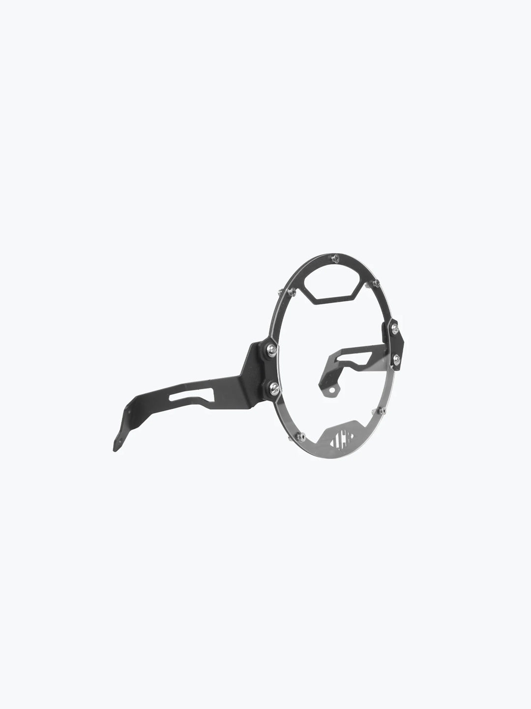 Legundary Custom Hness Oculus headlight shield black mild steel headlight guard protector Honda CB350