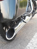 Bycology Rhino Racing Touring Exhaust with polished chrome finish and slash-cut outlets for Royal Enfield Super Meteor 650