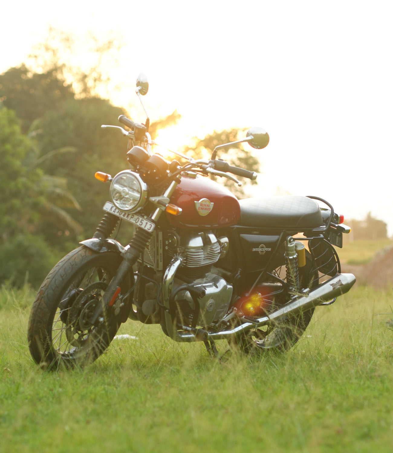 Moto Torque Drag performance exhaust for Royal Enfield Interceptor 650 and GT 650 pack of 2