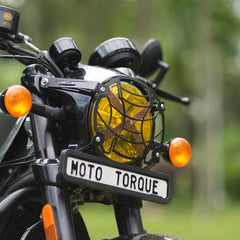 Moto Torque heavy duty headlight grill for Royal Enfield Shotgun 650 protection accessory