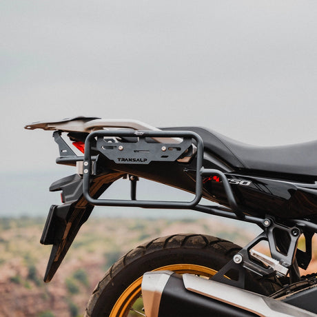Legundary Custom Honda Transalp 750 Fort Knox Saddle Stay Black Side Box Mount Mild Steel