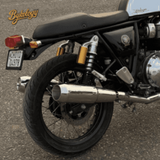 Rhino Racing Grenade V5 chrome stainless steel exhaust for Royal Enfield Interceptor 650