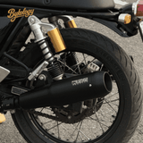 Rhino Racing Grenade V5 Exhaust for Royal Enfield Interceptor 650 | Chrome Stainless Steel Performance Exhaust