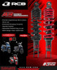 RCB A3 Series 330mm black rear monoshock for NTorq 125 and Burgman 01M0350B