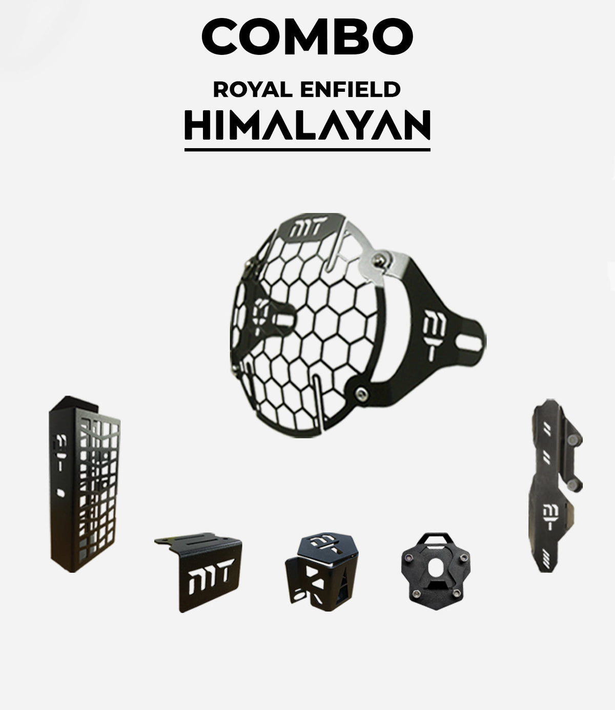 Mototorque Himalayan 411 combo kit complete protection headlight grill radiator guard set
