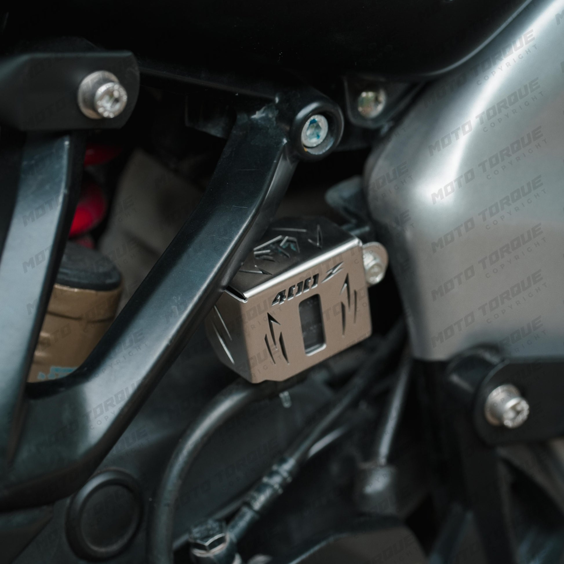 Moto Torque Reservoir Oil Guard SS Matte for Bajaj Pulsar NS400