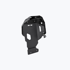 Legundary Custom BMW F900GS vambrace bash plate black aluminium engine sump guard skid plate