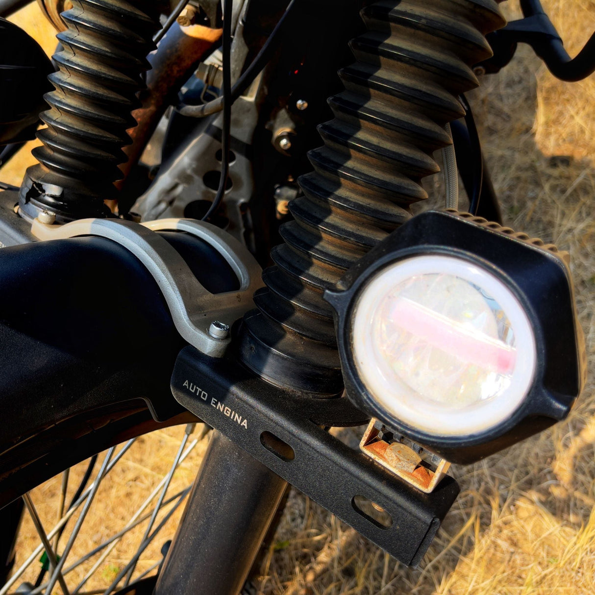 Auto Engina Fog Light Clamp/Mount for Royal Enfield Himalayan 411 | Black Auxiliary Light Bracket