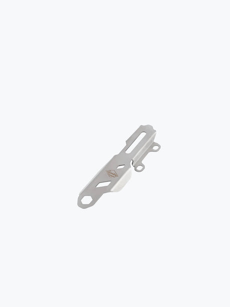 Legendary Custom Interceptor 650 master cylinder guard stainless steel silver cover