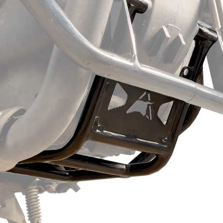 Auto Engina Engine Guard for Royal Enfield Hunter 350 | 22mm Mild Steel | 5mm Brackets | Gloss Black