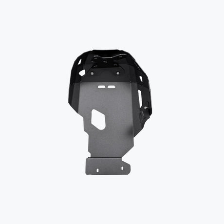 Legundary Custom BMW F900GS vambrace bash plate black aluminium engine sump guard skid plate