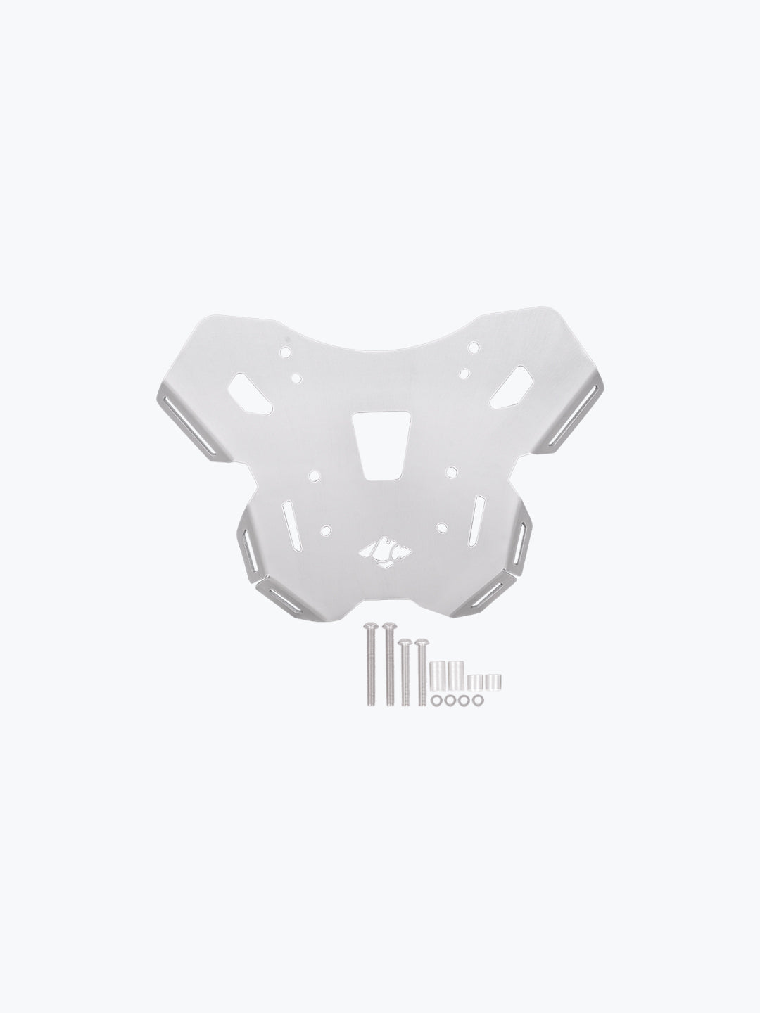 Legundary Custom KTM ADV 890 Huckita Carrier Plate Silver aluminium top rack luggage mount