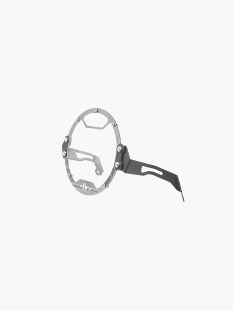 Legundary Custom Hness Oculus headlight shield black mild steel headlight guard protector Honda CB350