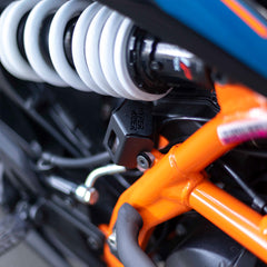 Hyperrider Rear Fluid Reservoir for KTM Duke Gen 3 and Husqvarna Svartpilen 250 401 2024 Black Silver