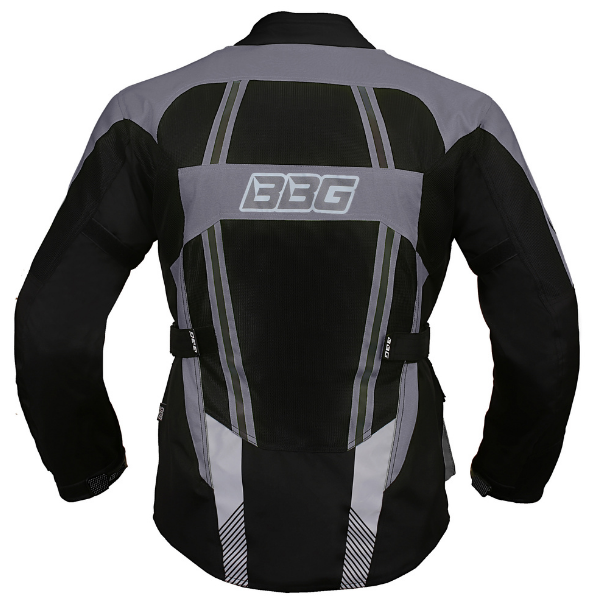 BBG Indiana Adventure motorcycle riding jacket with chest guard and CE Level 2 armour